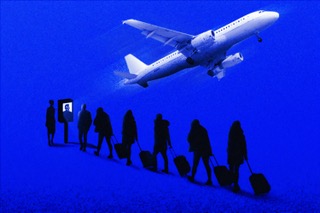 Airport's health scan for passengers that represents the "mcgowan government border closure due to covid-19" blog.